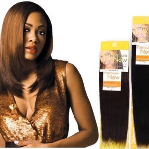 Real Premium Now New Yaki Platinum 100% Human Hair S1B/33 NWT Dark Brown
